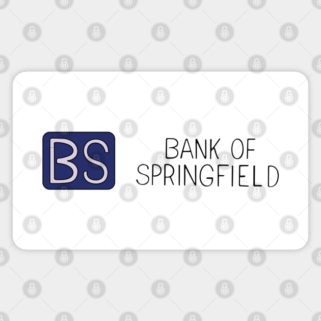 Bank of Springfield Logo Sticker by saintpetty